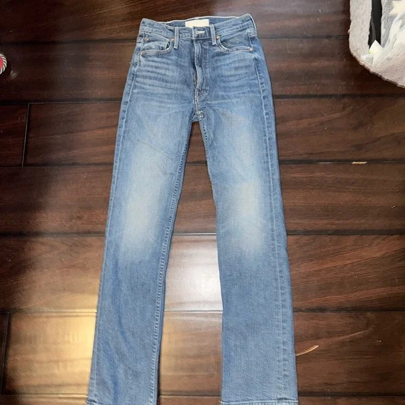 MOTHER denim high-waisted rider denim skimp jeans